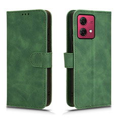 Coque Portefeuille Livre Cuir Etui Clapet L01Z pour Motorola Moto G84 5G Vert