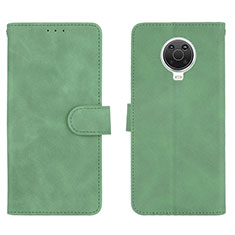 Coque Portefeuille Livre Cuir Etui Clapet L01Z pour Nokia 6.3 Vert