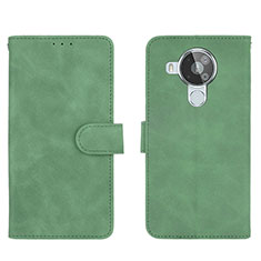 Coque Portefeuille Livre Cuir Etui Clapet L01Z pour Nokia 7.3 Vert