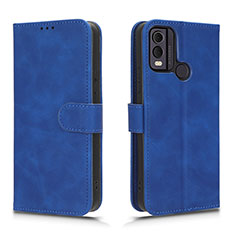 Coque Portefeuille Livre Cuir Etui Clapet L01Z pour Nokia C22 Bleu