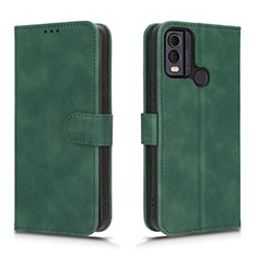 Coque Portefeuille Livre Cuir Etui Clapet L01Z pour Nokia C22 Vert