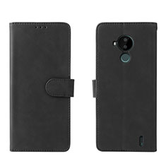 Coque Portefeuille Livre Cuir Etui Clapet L01Z pour Nokia C30 Noir