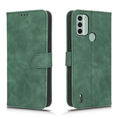 Coque Portefeuille Livre Cuir Etui Clapet L01Z pour Nokia C31 Vert