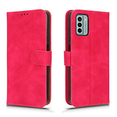 Coque Portefeuille Livre Cuir Etui Clapet L01Z pour Nokia G22 Rose Rouge