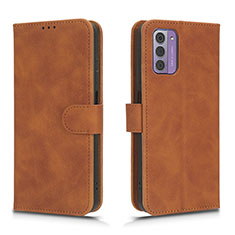 Coque Portefeuille Livre Cuir Etui Clapet L01Z pour Nokia G310 5G Marron