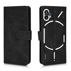 Coque Portefeuille Livre Cuir Etui Clapet L01Z pour Nothing Phone 1 Noir