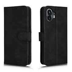 Coque Portefeuille Livre Cuir Etui Clapet L01Z pour Nothing Phone 2 Noir