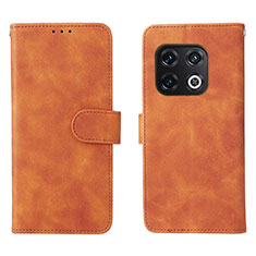 Coque Portefeuille Livre Cuir Etui Clapet L01Z pour OnePlus 10 Pro 5G Marron