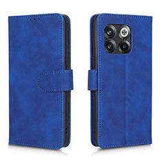 Coque Portefeuille Livre Cuir Etui Clapet L01Z pour OnePlus 10T 5G Bleu