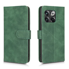 Coque Portefeuille Livre Cuir Etui Clapet L01Z pour OnePlus 10T 5G Vert