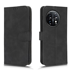 Coque Portefeuille Livre Cuir Etui Clapet L01Z pour OnePlus 11 5G Noir