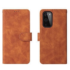 Coque Portefeuille Livre Cuir Etui Clapet L01Z pour OnePlus 9 Pro 5G Marron