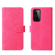 Coque Portefeuille Livre Cuir Etui Clapet L01Z pour OnePlus 9 Pro 5G Rose Rouge