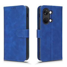 Coque Portefeuille Livre Cuir Etui Clapet L01Z pour OnePlus Ace 2V 5G Bleu