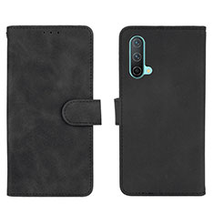 Coque Portefeuille Livre Cuir Etui Clapet L01Z pour OnePlus Nord CE 5G Noir