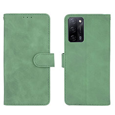 Coque Portefeuille Livre Cuir Etui Clapet L01Z pour Oppo A55 5G Vert