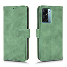 Coque Portefeuille Livre Cuir Etui Clapet L01Z pour Oppo A56S 5G Vert