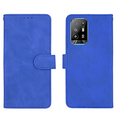 Coque Portefeuille Livre Cuir Etui Clapet L01Z pour Oppo A94 5G Bleu