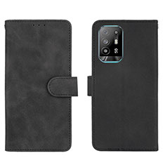 Coque Portefeuille Livre Cuir Etui Clapet L01Z pour Oppo A94 5G Noir