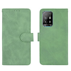 Coque Portefeuille Livre Cuir Etui Clapet L01Z pour Oppo A94 5G Vert