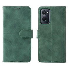 Coque Portefeuille Livre Cuir Etui Clapet L01Z pour Oppo A96 4G Vert