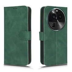 Coque Portefeuille Livre Cuir Etui Clapet L01Z pour Oppo Find X6 5G Vert