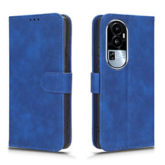 Coque Portefeuille Livre Cuir Etui Clapet L01Z pour Oppo Reno10 Pro+ Plus 5G Bleu