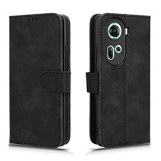 Coque Portefeuille Livre Cuir Etui Clapet L01Z pour Oppo Reno11 5G Noir