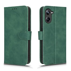 Coque Portefeuille Livre Cuir Etui Clapet L01Z pour Realme 10 Pro 5G Vert