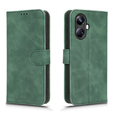 Coque Portefeuille Livre Cuir Etui Clapet L01Z pour Realme 10 Pro+ Plus 5G Vert