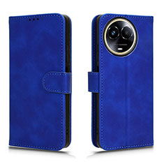 Coque Portefeuille Livre Cuir Etui Clapet L01Z pour Realme 11X 5G Bleu