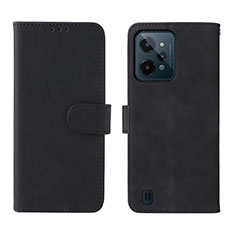 Coque Portefeuille Livre Cuir Etui Clapet L01Z pour Realme C31 Noir