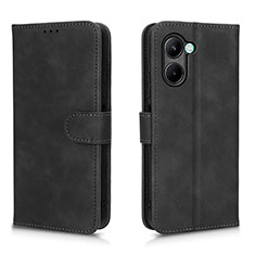 Coque Portefeuille Livre Cuir Etui Clapet L01Z pour Realme C33 (2023) Noir