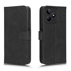 Coque Portefeuille Livre Cuir Etui Clapet L01Z pour Realme C51 Noir