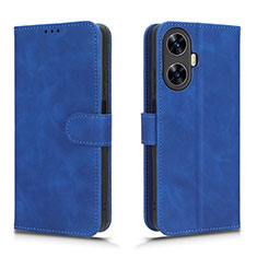 Coque Portefeuille Livre Cuir Etui Clapet L01Z pour Realme C55 Bleu