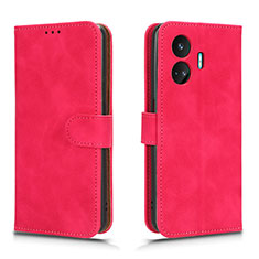 Coque Portefeuille Livre Cuir Etui Clapet L01Z pour Realme GT Neo5 SE 5G Rose Rouge