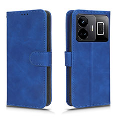 Coque Portefeuille Livre Cuir Etui Clapet L01Z pour Realme GT Neo6 5G Bleu