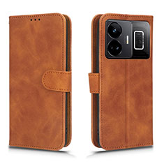 Coque Portefeuille Livre Cuir Etui Clapet L01Z pour Realme GT Neo6 5G Marron