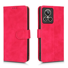 Coque Portefeuille Livre Cuir Etui Clapet L01Z pour Realme GT2 Master Explorer Rose Rouge