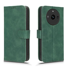 Coque Portefeuille Livre Cuir Etui Clapet L01Z pour Realme Narzo 60 5G Vert