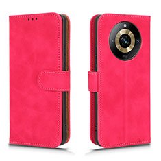 Coque Portefeuille Livre Cuir Etui Clapet L01Z pour Realme Narzo 60 Pro 5G Rose Rouge