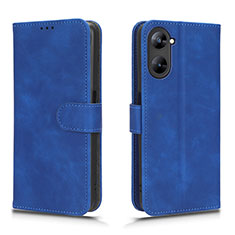 Coque Portefeuille Livre Cuir Etui Clapet L01Z pour Realme Q5x 5G Bleu