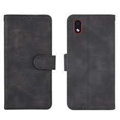 Coque Portefeuille Livre Cuir Etui Clapet L01Z pour Samsung Galaxy A01 Core Noir