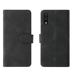 Coque Portefeuille Livre Cuir Etui Clapet L01Z pour Samsung Galaxy A02 Noir