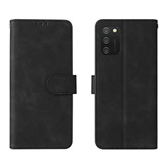 Coque Portefeuille Livre Cuir Etui Clapet L01Z pour Samsung Galaxy A02s Noir