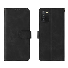 Coque Portefeuille Livre Cuir Etui Clapet L01Z pour Samsung Galaxy A03s Noir