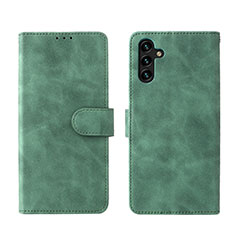 Coque Portefeuille Livre Cuir Etui Clapet L01Z pour Samsung Galaxy A13 5G Vert