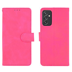 Coque Portefeuille Livre Cuir Etui Clapet L01Z pour Samsung Galaxy A15 5G Rose Rouge