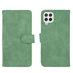 Coque Portefeuille Livre Cuir Etui Clapet L01Z pour Samsung Galaxy A22 4G Vert