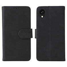 Coque Portefeuille Livre Cuir Etui Clapet L01Z pour Samsung Galaxy A22 5G SC-56B Noir